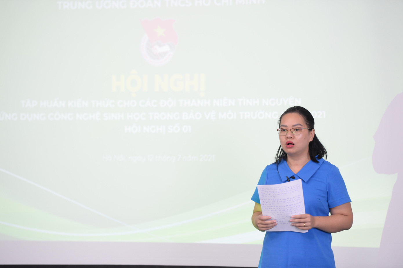 Chị Nguyễn Thị Thu Vân, Trưởng ban Thanh niên Nông thôn T.Ư Đoàn phát biểu tại chương trình. Chị Nguyễn Thị Thu Vân, Trưởng ban Thanh niên Nông thôn T.Ư Đoàn phát biểu tại chương trình.