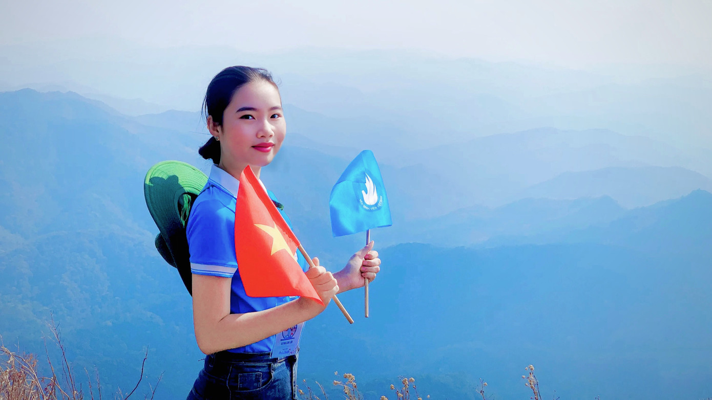 Huỳnh Kim Liên, nữ sinh viên trường ĐH Thủ Dầu Một (tỉnh Bình Dương). Ảnh: NVCC Huỳnh Kim Liên, nữ sinh viên trường ĐH Thủ Dầu Một (tỉnh Bình Dương). Ảnh: NVCC