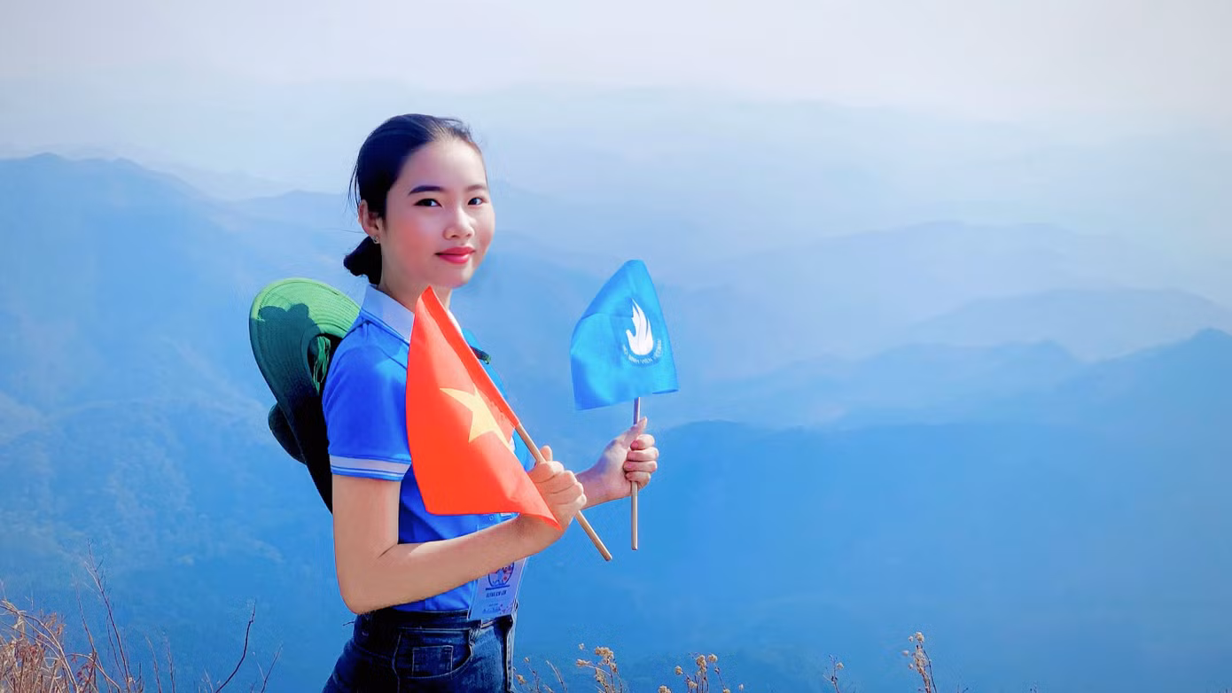 Huỳnh Kim Liên, nữ sinh viên trường ĐH Thủ Dầu Một (tỉnh Bình Dương). Ảnh: NVCC