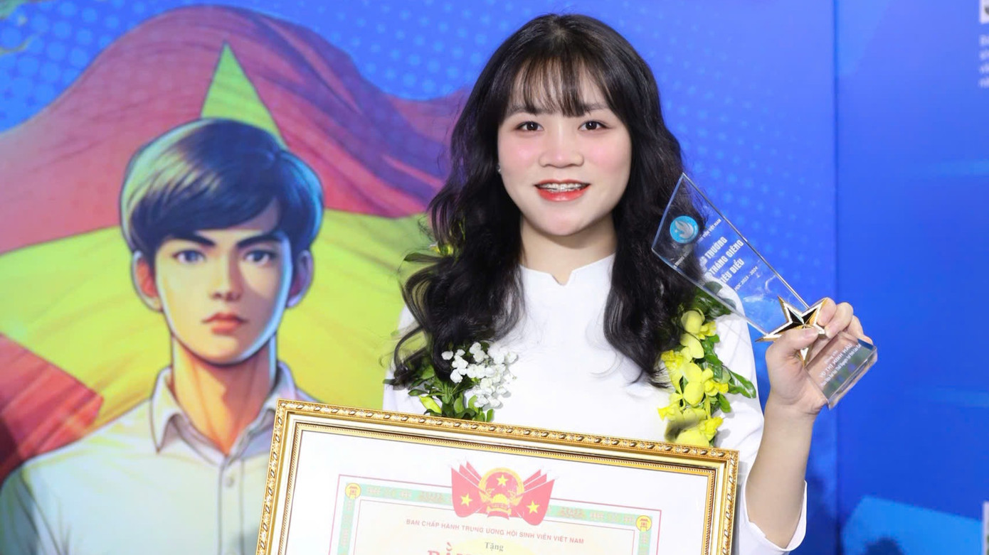 Vũ Thị Minh Hậu - Sinh viên năm thứ 4 của Phân hiệu ĐH Thái Nguyên tại tỉnh Lào Cai. Ảnh: NVCC