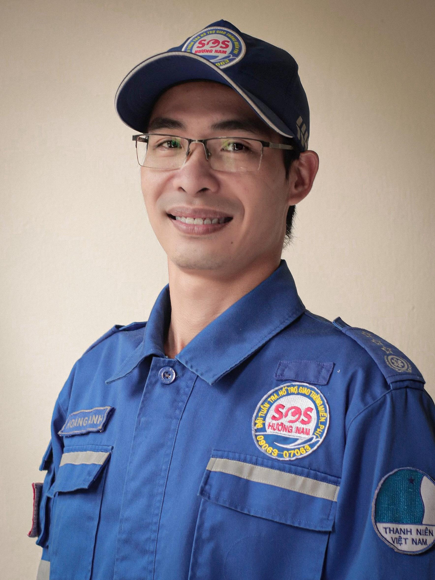 Anh Nguyễn Hoàng Anh, Đội trưởng Đội tuần tra hỗ trợ giao thông Hướng Nam, Hội LHTN Việt Nam TP. Hồ Chí Minh.