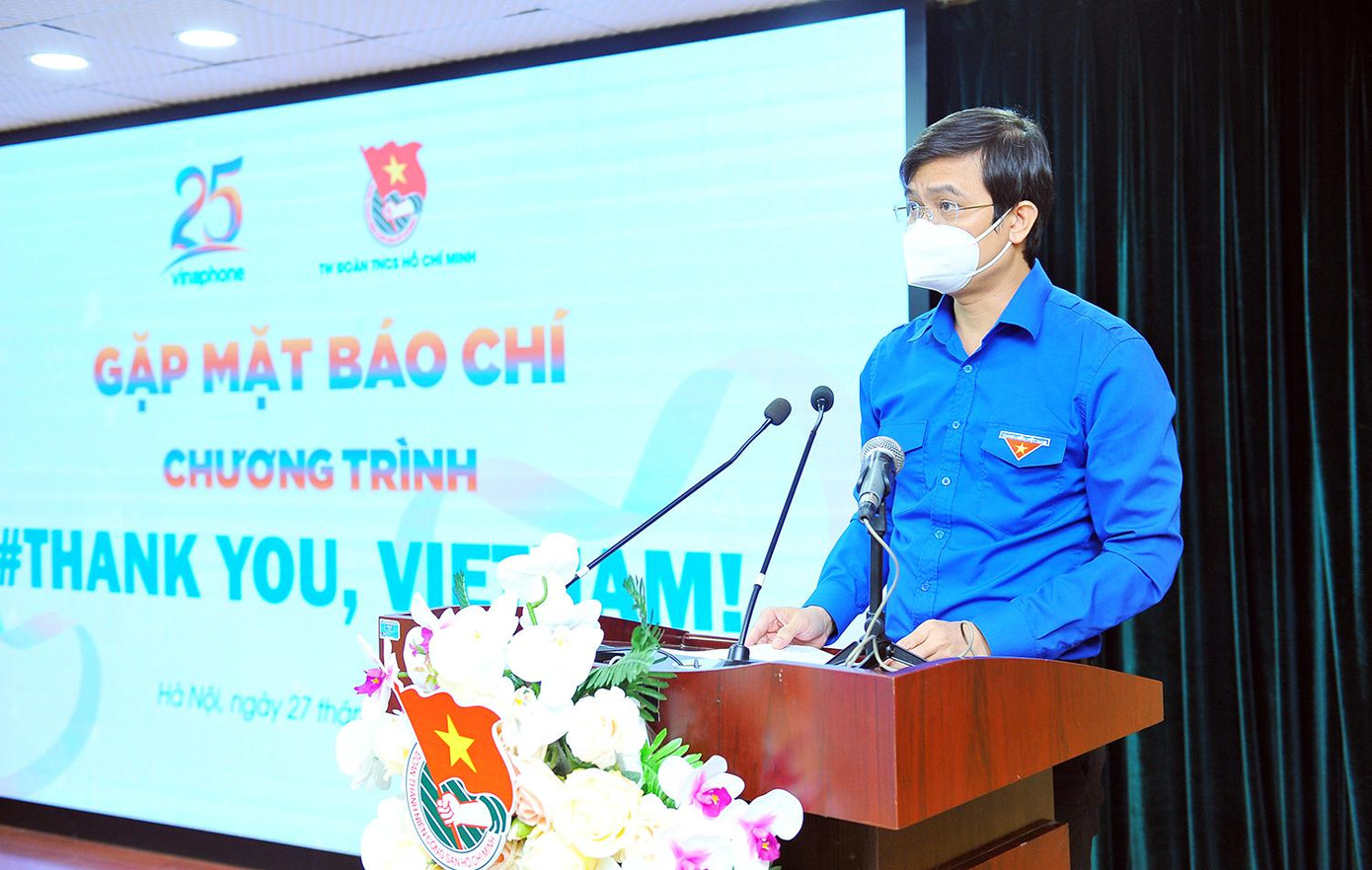 Anh Bùi Quang Huy, Ủy viên dự khuyết T.Ư Đảng, Bí thư thường trực T.Ư Đoàn, Chủ tịch T.Ư Hội Sinh viên Việt Nam phát biểu tại chương trình.