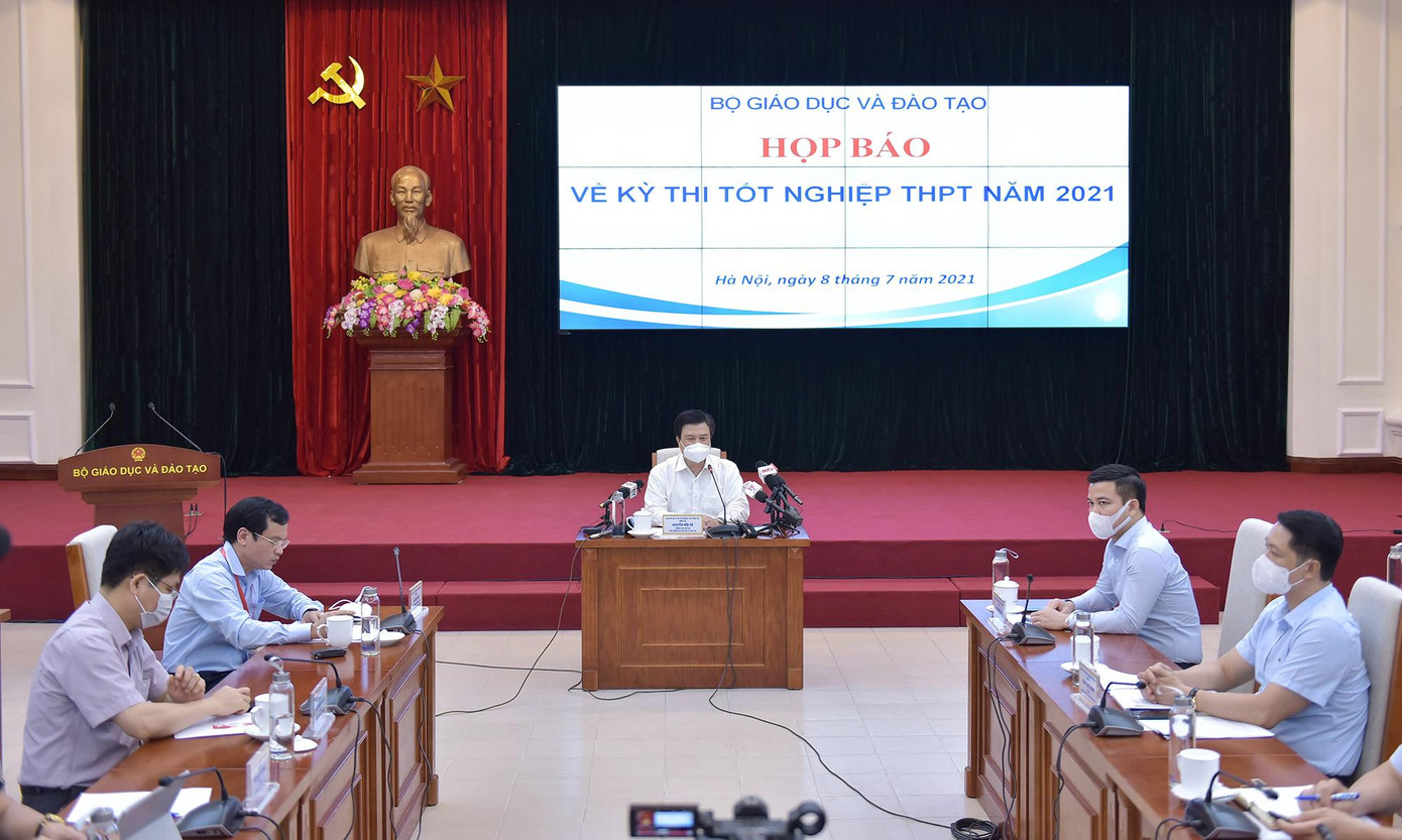 Bộ GD - ĐT tổ chức họp báo kết thúc kỳ thi tốt nghiệp THPT 2021 chiều ngày 8/7.