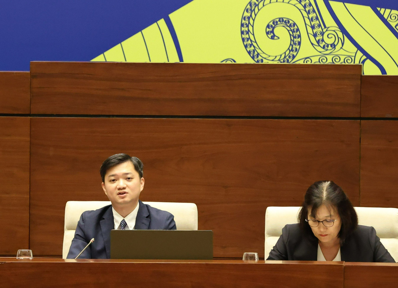 Anh Nguyễn Minh Triết - Bí thư T.Ư Đoàn, Chủ tịch T.Ư Hội Sinh viên Việt Nam phát biểu tại Hội nghị. Anh Nguyễn Minh Triết - Bí thư T.Ư Đoàn, Chủ tịch T.Ư Hội Sinh viên Việt Nam phát biểu tại Hội nghị.