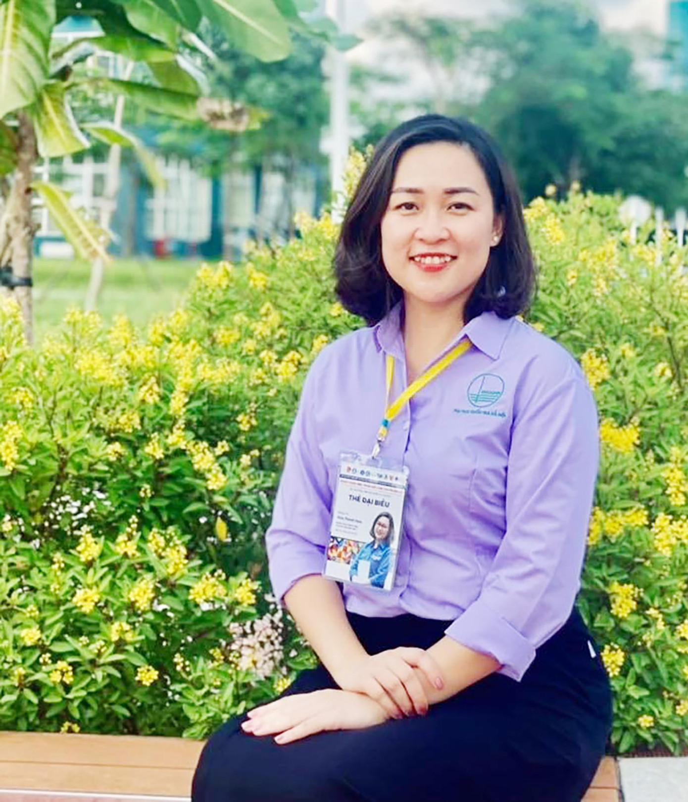 Chị Hứa Thanh Hoa – Bí thư Đoàn Thanh niên, Chủ tịch Hội Sinh viên ĐHQG Hà Nội.