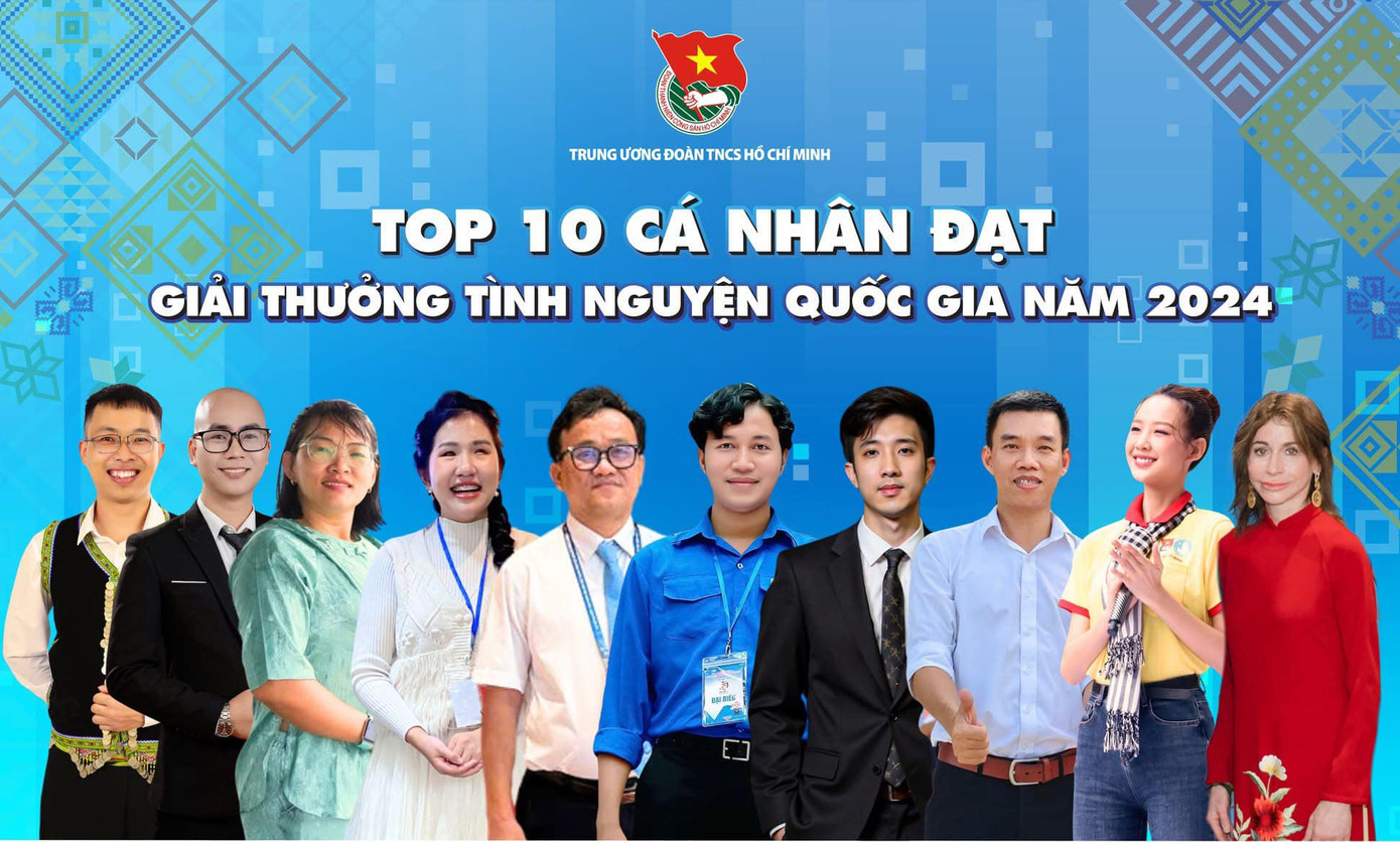 Giải thưởng Tình nguyện Quốc gia năm 2024, trao có 10 cá nhân. Giải thưởng Tình nguyện Quốc gia năm 2024, trao có 10 cá nhân.