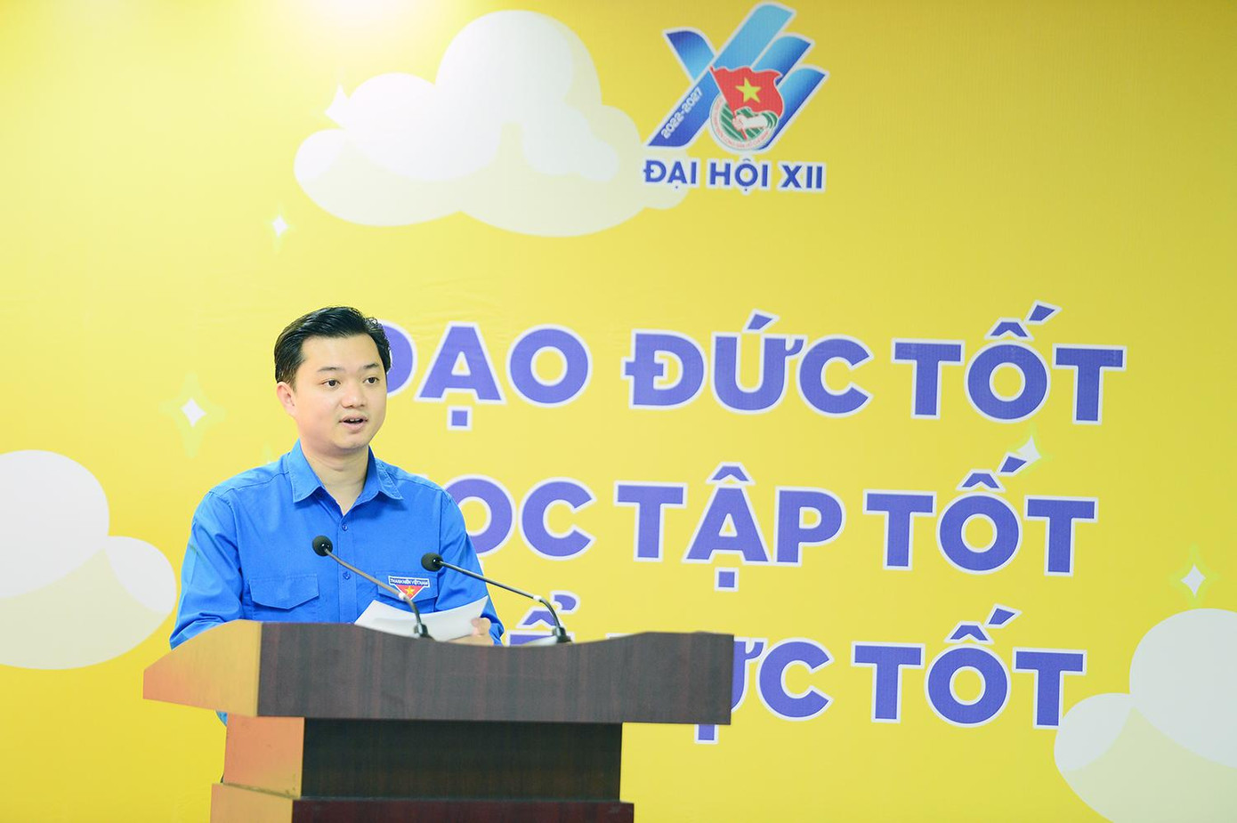 Anh Nguyễn Minh Triết - Bí thư T.Ư Đoàn, Chủ tịch T.Ư Hội Sinh viên Việt Nam phát biểu tại chương trình. Ảnh: DƯƠNG TRIỀU Anh Nguyễn Minh Triết - Bí thư T.Ư Đoàn, Chủ tịch T.Ư Hội Sinh viên Việt Nam phát biểu tại chương trình. Ảnh: DƯƠNG TRIỀU