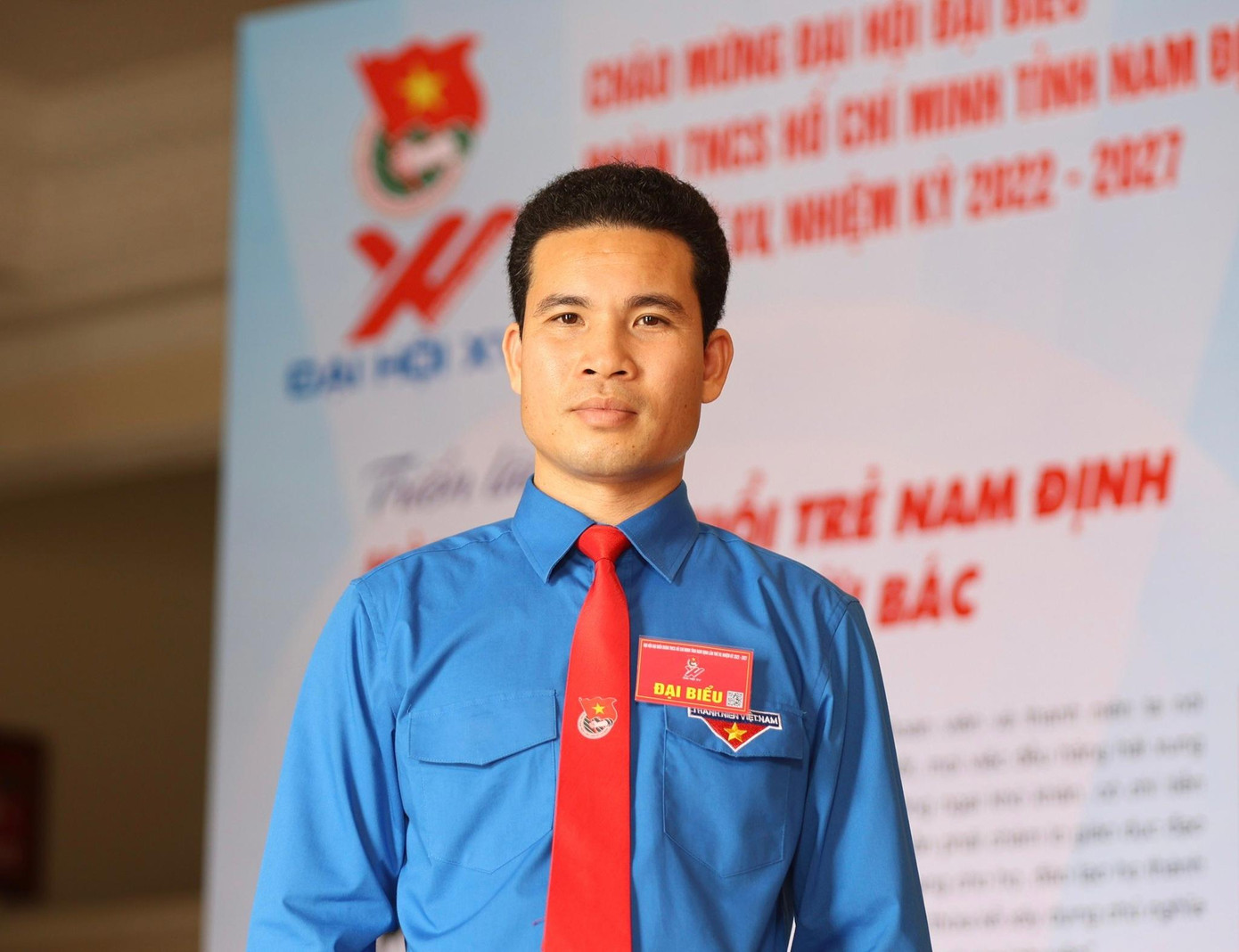 Anh Triệu Văn Thái, Bí thư Tỉnh Đoàn Nam Định khoá XV, nhiệm kỳ 2022 - 2027. Ảnh: NHƯ Ý Anh Triệu Văn Thái, Bí thư Tỉnh Đoàn Nam Định khoá XV, nhiệm kỳ 2022 - 2027. Ảnh: NHƯ Ý