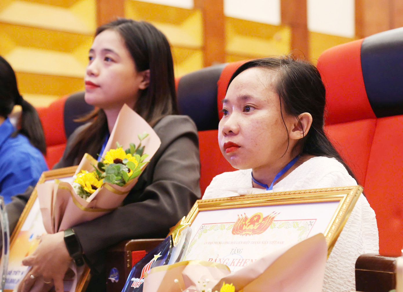 Những thanh niên khuyết tật tiêu biểu được vinh danh tại chương trình.