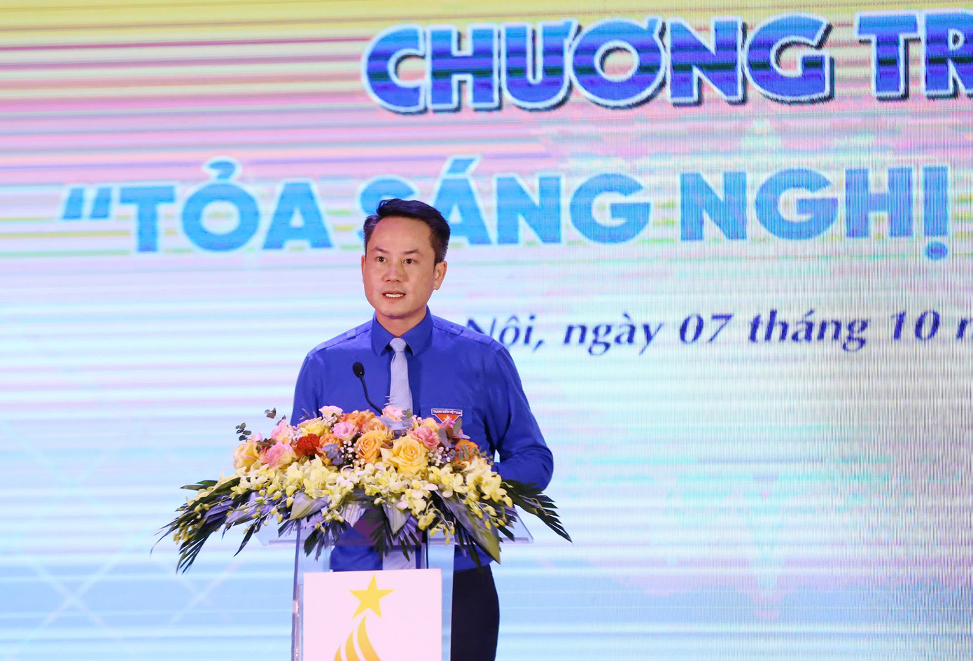 Phó Chủ tịch thường trực T.Ư Hội LHTN Việt Nam Nguyễn Kim Quy phát biểu tại chương trình.