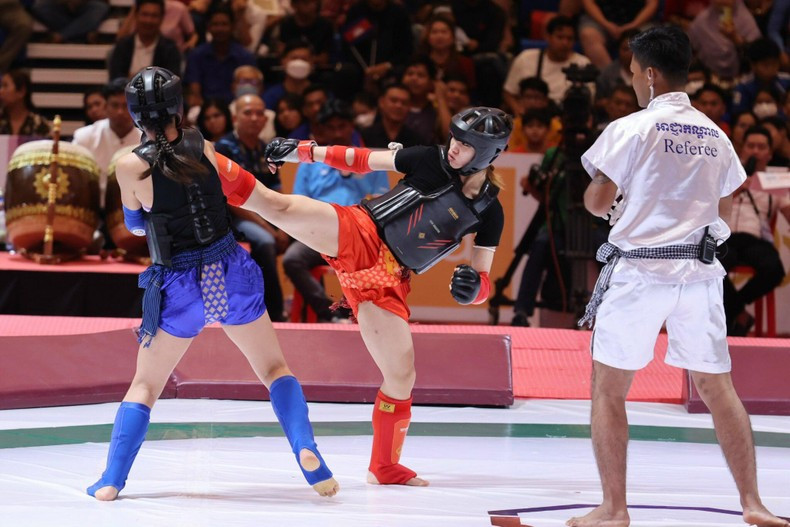 Võ sĩ Nguyễn Thị Thanh Tiền: Từ cô gái nhỏ vùng quê đến HCV SEA Games. Ảnh: NVCC Võ sĩ Nguyễn Thị Thanh Tiền: Từ cô gái nhỏ vùng quê đến HCV SEA Games. Ảnh: NVCC