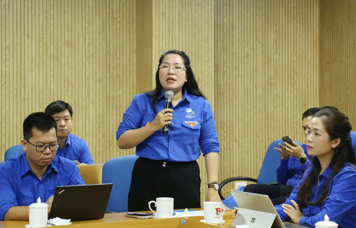 Đại diện các đơn vị, cơ sở Đoàn phát biểu tại Hội nghị.