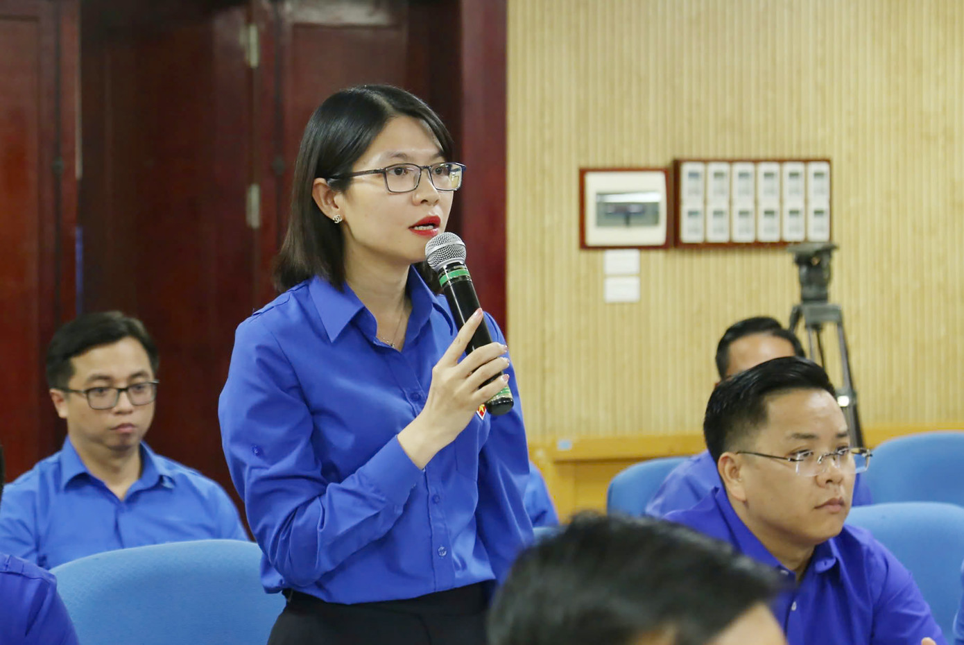 Đại diện các đơn vị, cơ sở Đoàn phát biểu tại Hội nghị.