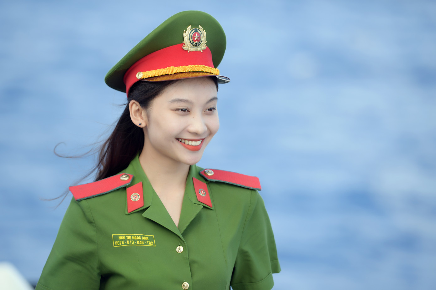 Chị Ngô Thị Ngọc Ánh (Học viện Cảnh sát nhân dân). Chị Ngô Thị Ngọc Ánh (Học viện Cảnh sát nhân dân).