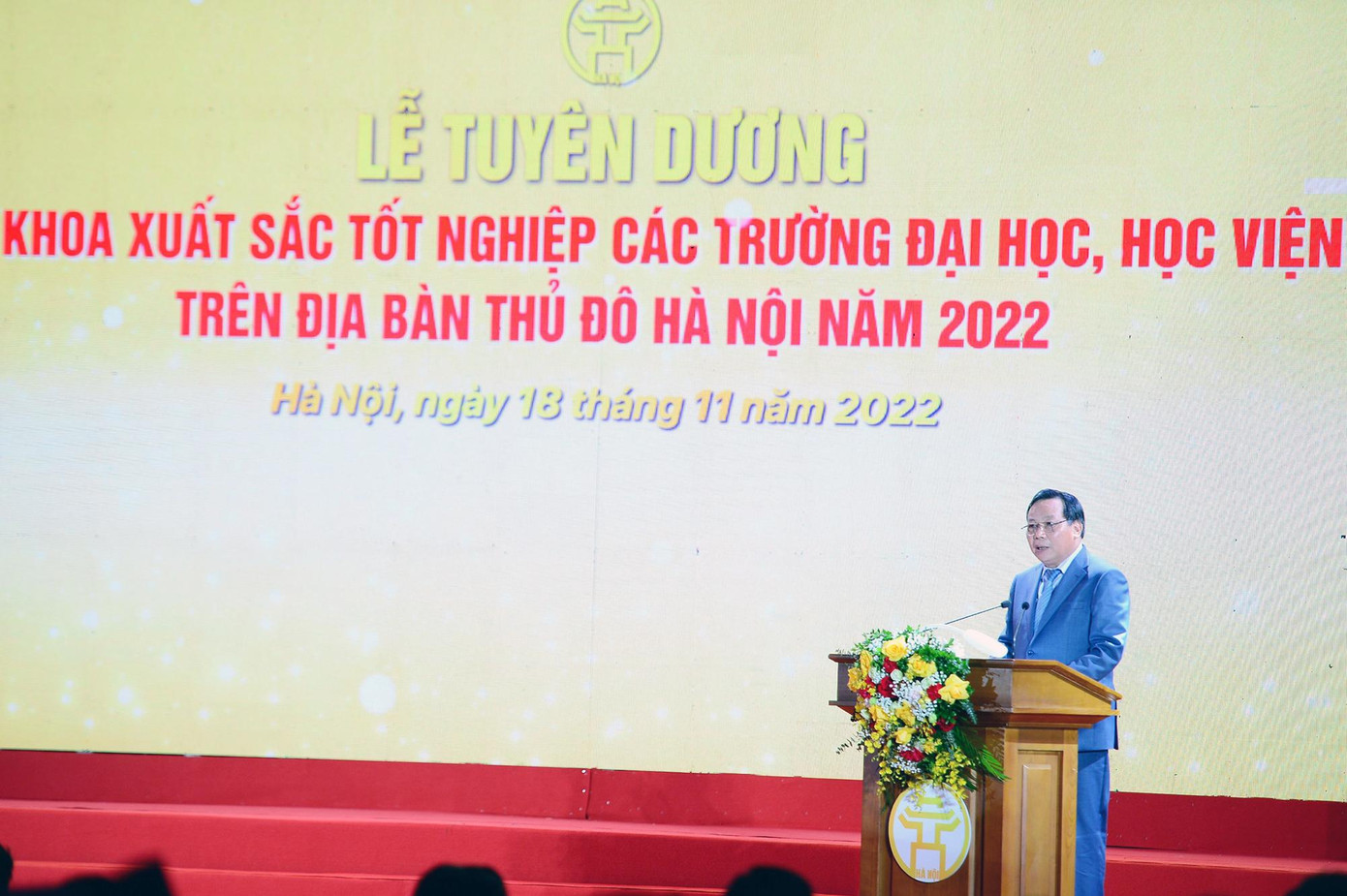 Phó Bí thư Thành ủy Nguyễn Văn Phong phát biểu tại chương trình. Ảnh: DƯƠNG TRIỀU