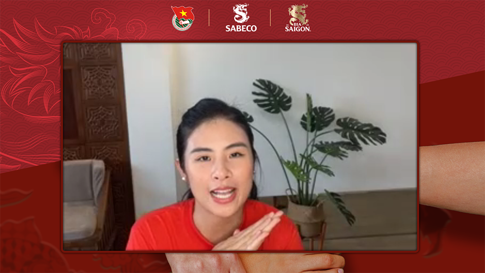 Hoa hậu Ngọc Hân đồng hành cùng chương trình.