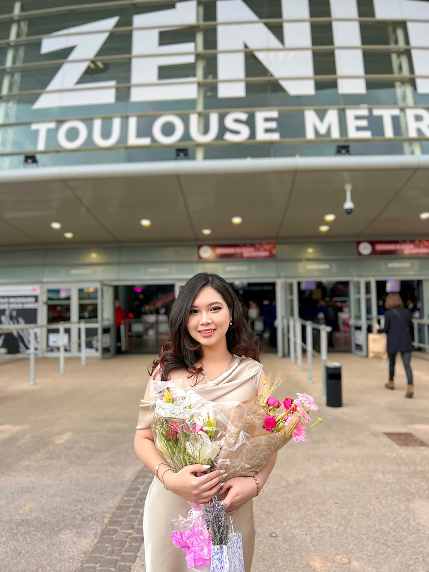 Phùng Ngọc Uyên khi thực tập và làm luận văn Thạc sĩ tại Pháp.