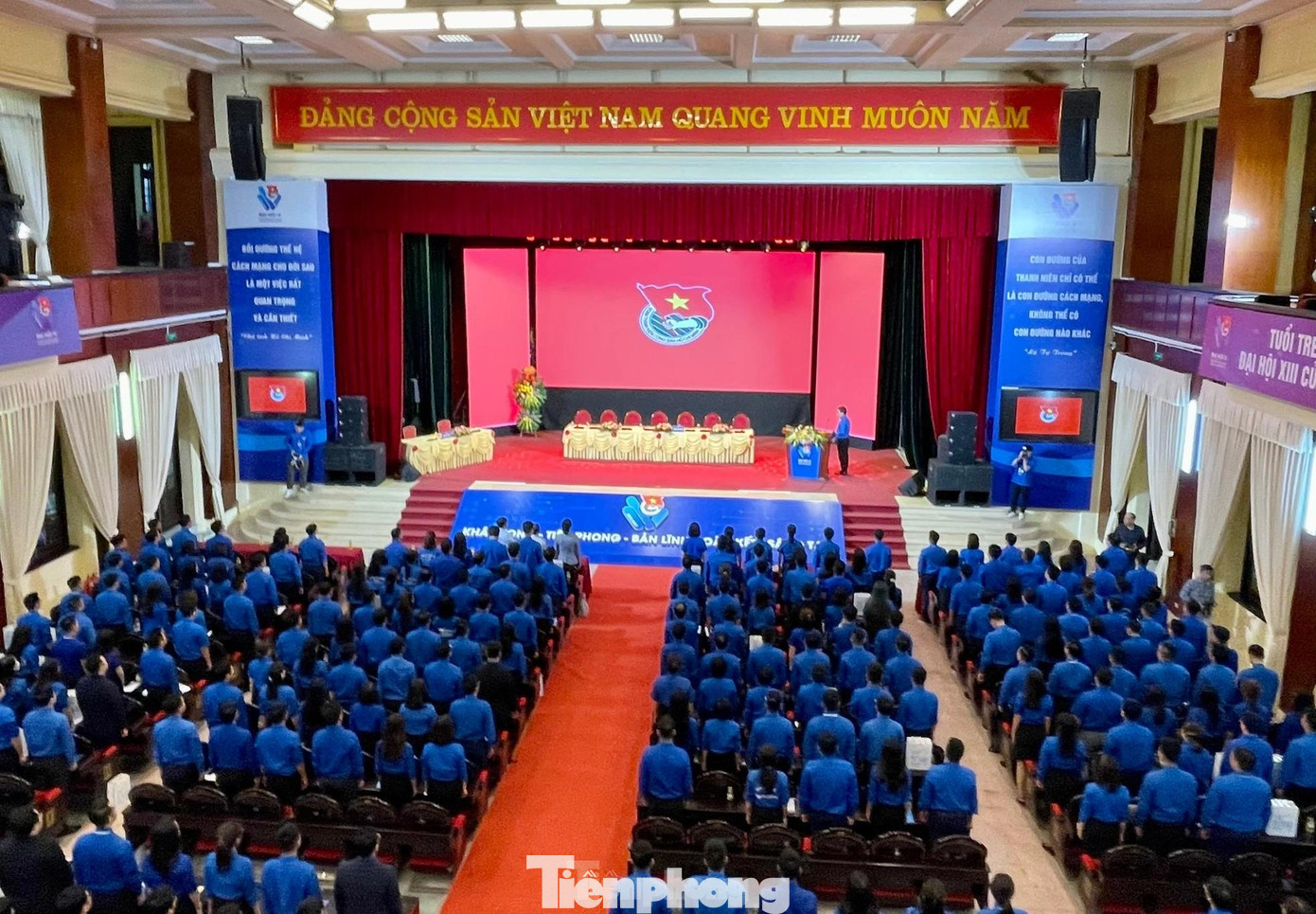 Chiều ngày 10/10, tại Hà Nội, đã diễn ra phiên khai mạc Đại hội Đại biểu Đoàn TNCS Hồ Chí Minh Khối các Cơ quan T.Ư lần thứ IV, nhiệm kỳ 2022 – 2027. Ảnh: NHƯ Ý