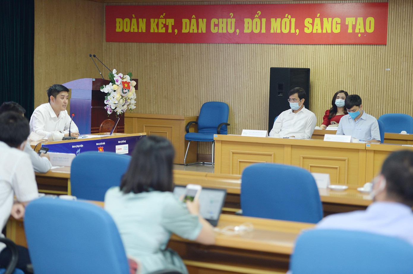 Chưogn trình khởi động cuộc thi “Công nghệ trí tuệ Student Chie-Tech” năm 2021.