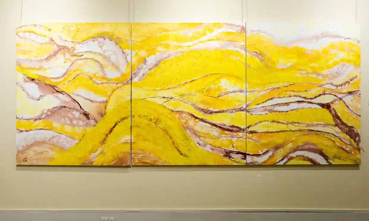 Một tác phẩm trong bộ sưu tập “Thế giới lớn trong đôi mắt nhỏ” của Xeo Chu. Ảnh: Harry Johnson