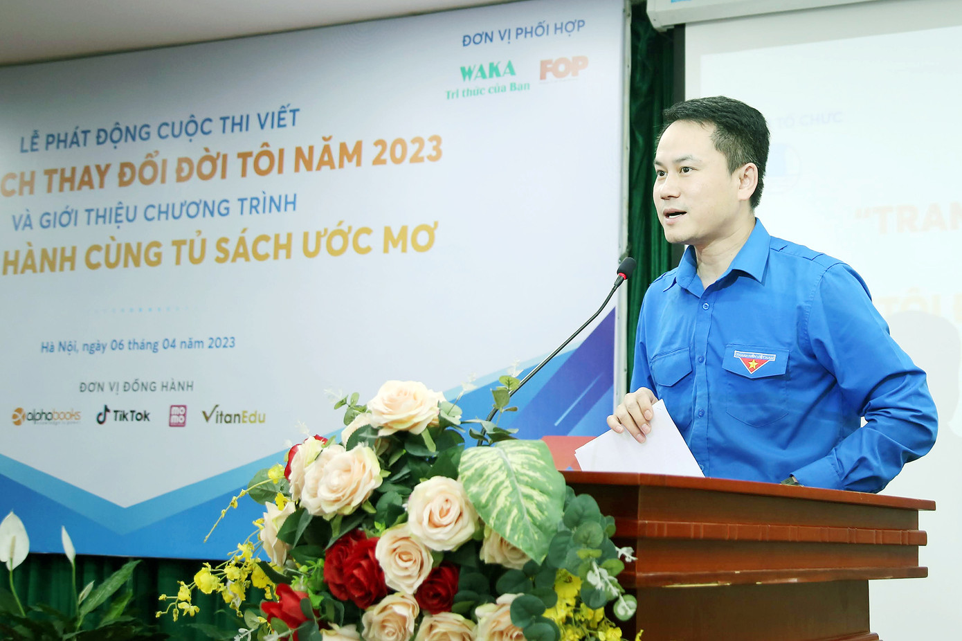 Anh Nguyễn Kim Quy - Phó Chủ tịch T.Ư Hội LHTN Việt Nam phát biểu tại chương trình. Anh Nguyễn Kim Quy - Phó Chủ tịch T.Ư Hội LHTN Việt Nam phát biểu tại chương trình.