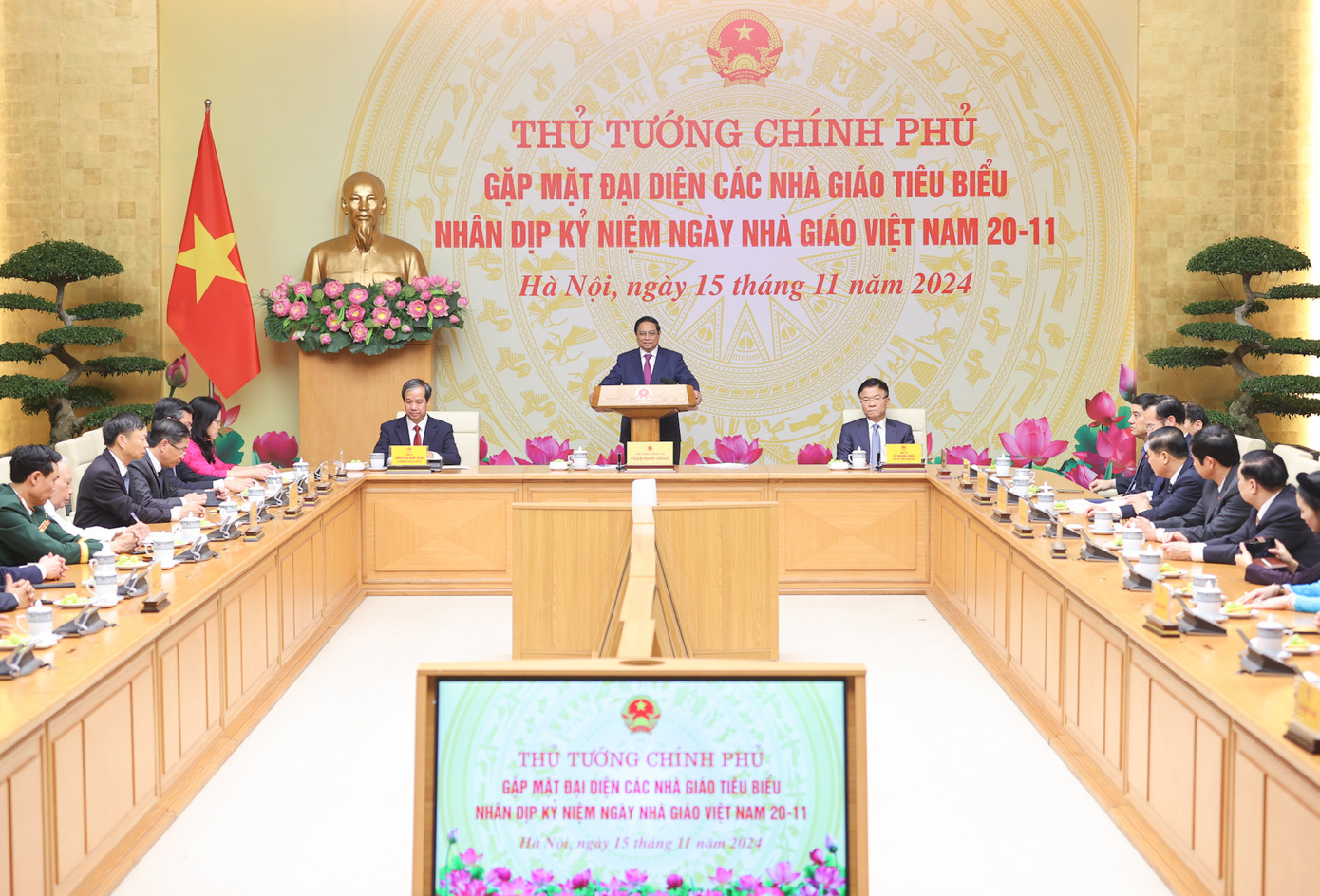 Thủ tướng điểm lại một số kết quả nổi bật của ngành giáo dục - Ảnh: VGP/Nhật Bắc