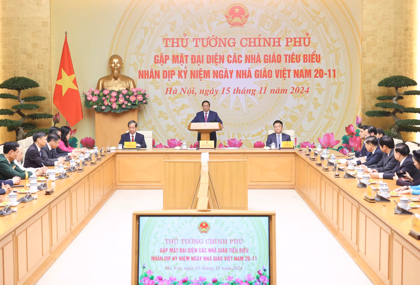 Thủ tướng điểm lại một số kết quả nổi bật của ngành giáo dục - Ảnh: VGP/Nhật Bắc