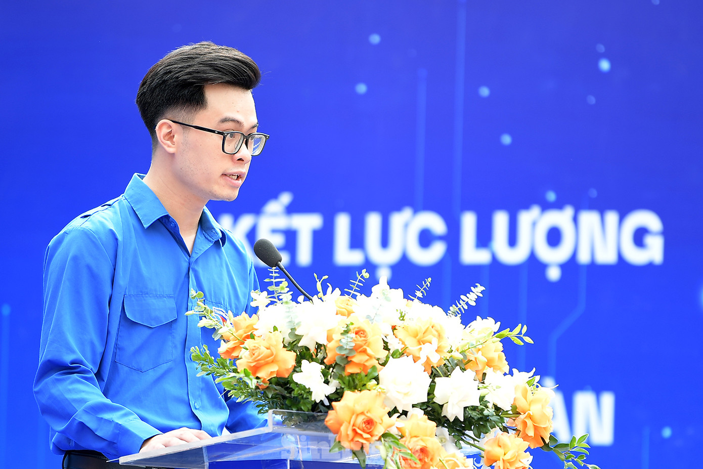 Nguyễn Minh Tuấn - Phó Bí thư Đoàn Thanh niên, Chủ tịch Hội Sinh viên trường ĐH Thủy lợi.