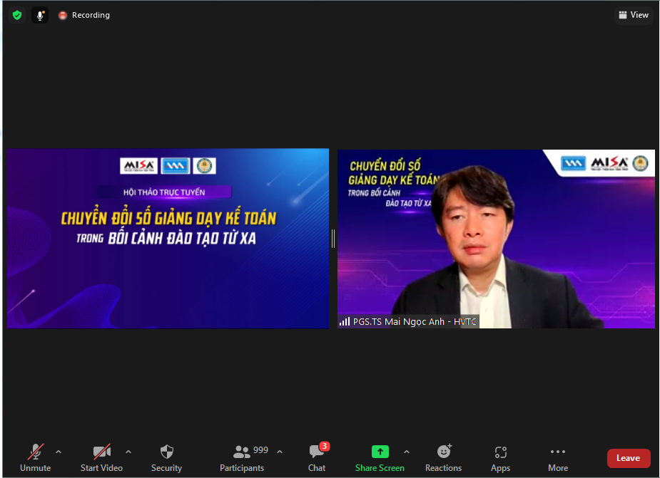 PGS. TS Mai Ngọc Anh – Trưởng khoa Kế toán, Học viện Tài chính.