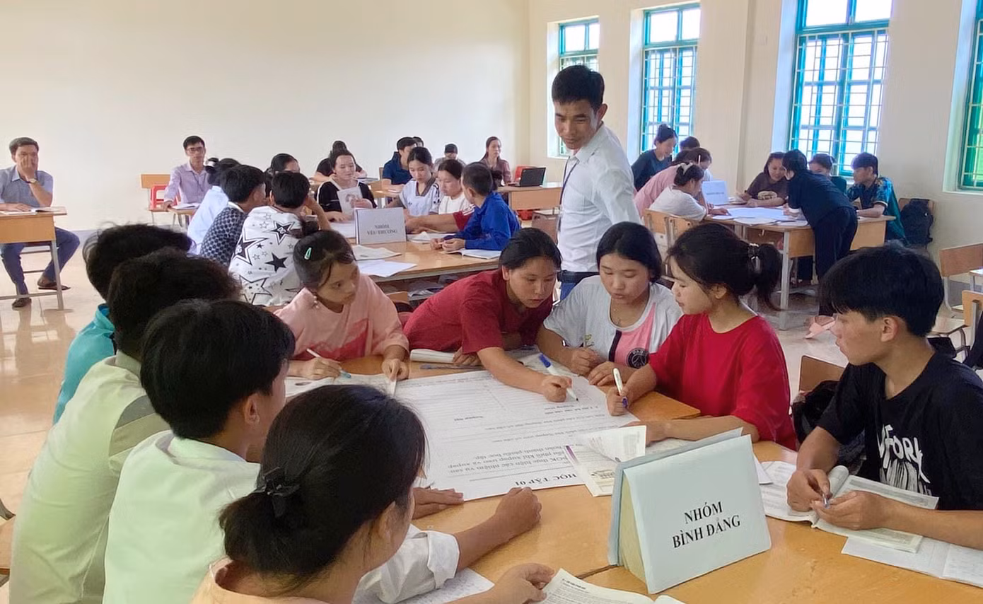 Hoạt động dạy học đổi mới phương pháp mẫu của thầy giáo Vì Văn Chuẩn cho học sinh và giáo viên.