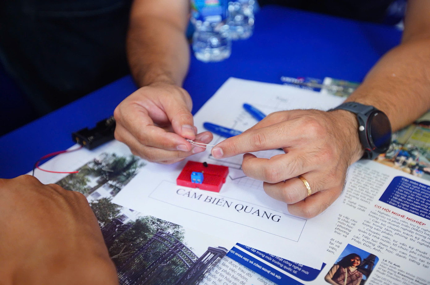 Không gian trải nghiệm cho học sinh THPT tại Ngày hội. Không gian trải nghiệm cho học sinh THPT tại Ngày hội.