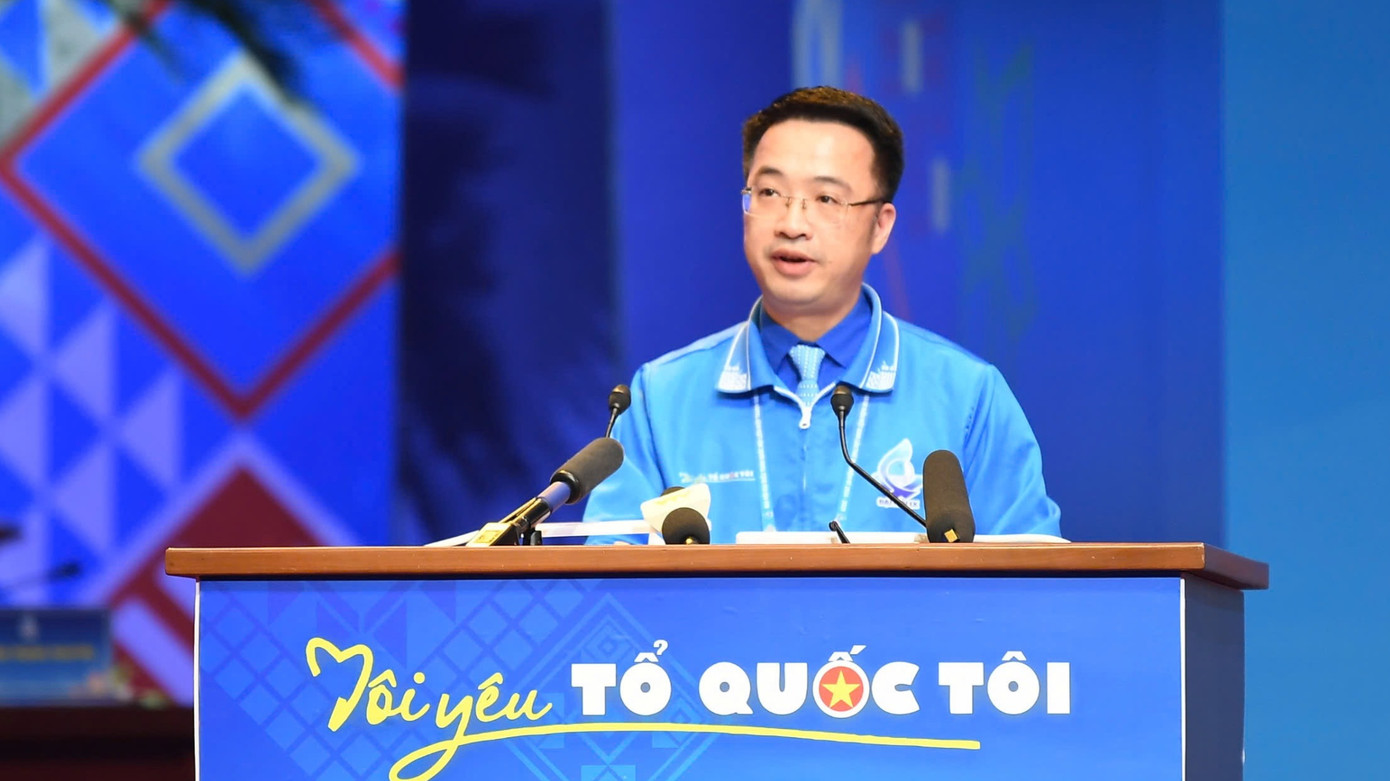 Anh Nguyễn Tường Lâm - Bí thư T.Ư Đoàn, Chủ tịch T.Ư Hội LHTN Việt Nam khoá IX, phát biểu tiếp thu chỉ đạo của Tổng Bí thư Tô Lâm. Anh Nguyễn Tường Lâm - Bí thư T.Ư Đoàn, Chủ tịch T.Ư Hội LHTN Việt Nam khoá IX, phát biểu tiếp thu chỉ đạo của Tổng Bí thư Tô Lâm.