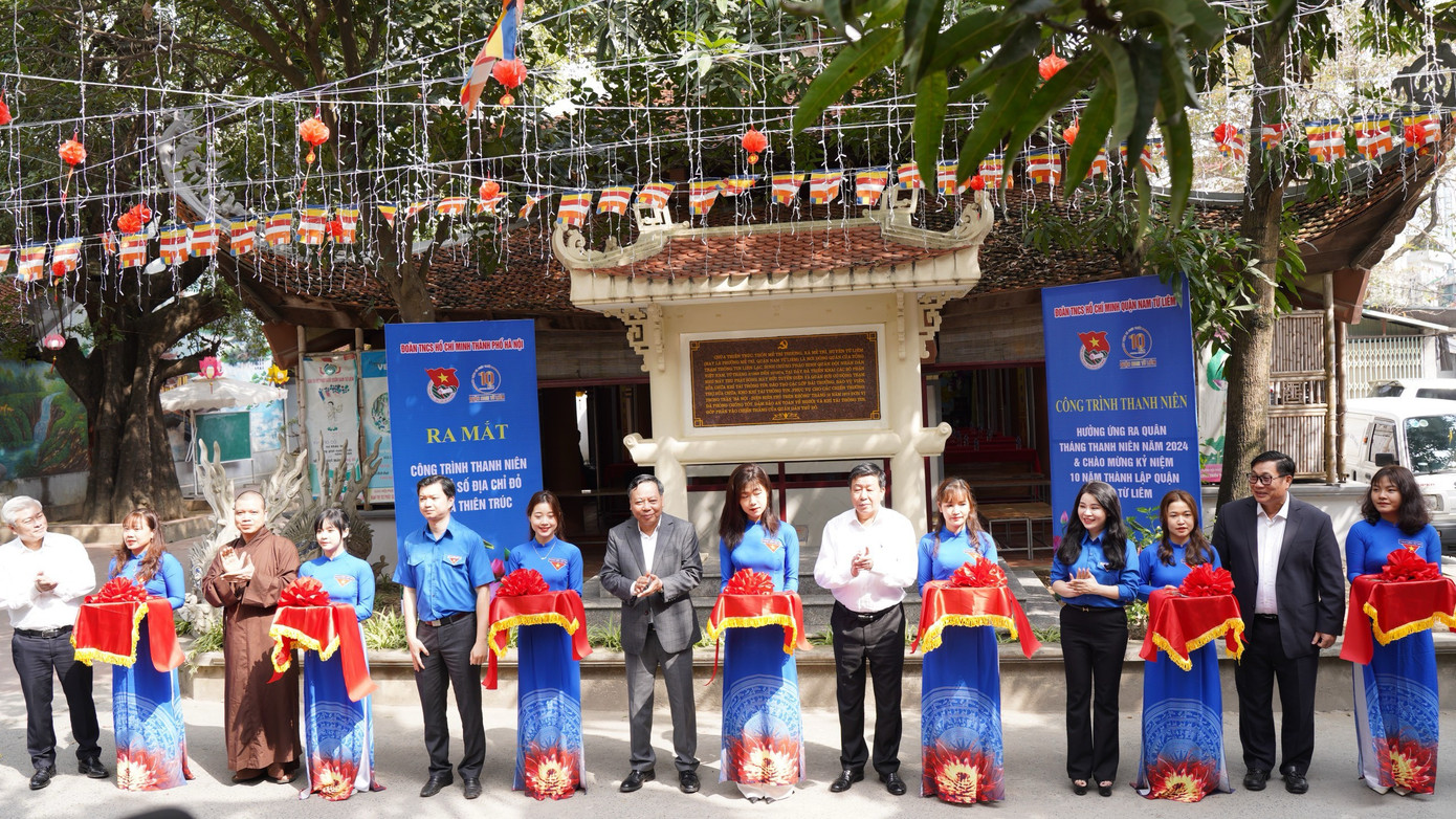 Khánh thành công trình thanh niên bản đồ số địa chỉ đỏ tại chùa Thiên Trúc. Khánh thành công trình thanh niên bản đồ số địa chỉ đỏ tại chùa Thiên Trúc.