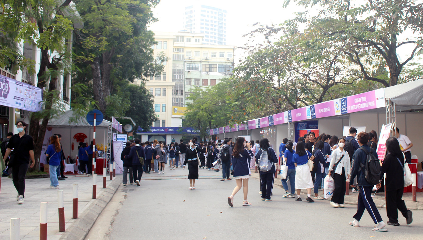 Hội xuân ULIS 2024 và “Ngày hội việc làm” 2024 thu hút hàng nghìn người trong và ngoài trường tham gia.