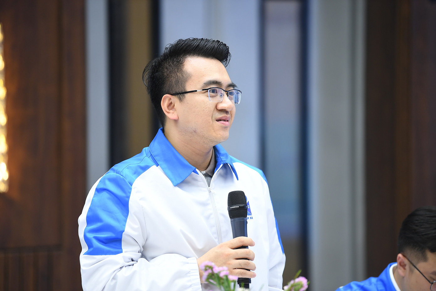 Chủ tịch Hội Sinh viên tỉnh Đồng Nai, TP. Hải Phòng chia sẻ tại Hội nghị.