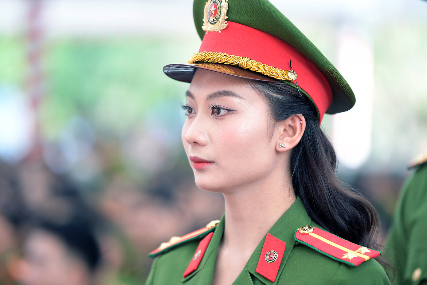 Từ cô học sinh nhút nhát đến Trung úy Công an mang hoài bão phục vụ Tổ quốc. Ảnh: DƯƠNG TRIỀU Từ cô học sinh nhút nhát đến Trung úy Công an mang hoài bão phục vụ Tổ quốc. Ảnh: DƯƠNG TRIỀU