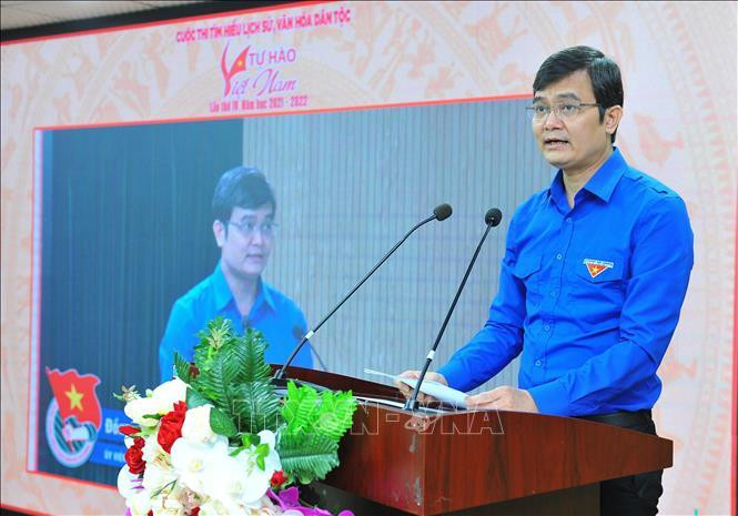 Anh Bùi Quang Huy - Ủy viên dự khuyết T.Ư Đảng, Bí thư thường trực T.Ư Đoàn phát biểu. Ảnh: Minh Đức/TTXVN Anh Bùi Quang Huy - Ủy viên dự khuyết T.Ư Đảng, Bí thư thường trực T.Ư Đoàn phát biểu. Ảnh: Minh Đức/TTXVN