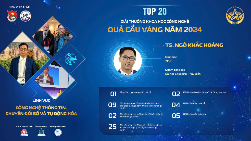 Công trình của TS. Ngô Khắc Hoàng tập trung vào đa truy cập không phân biệt nguồn, mở ra hướng đi mới trong truyền thông.