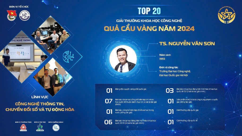 Trong khi TS. Nguyễn Văn Sơn phát triển phương pháp học máy CODEJIT, giúp phát hiện sớm lỗ hổng bảo mật trong phần mềm mã nguồn.