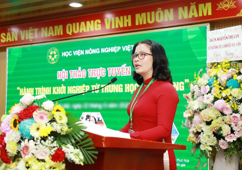GS.TS Nguyễn Thị Lan, Giám đốc Học viện Nông nghiệp Việt Nam phát biểu tại Hội thảo. GS.TS Nguyễn Thị Lan, Giám đốc Học viện Nông nghiệp Việt Nam phát biểu tại Hội thảo.
