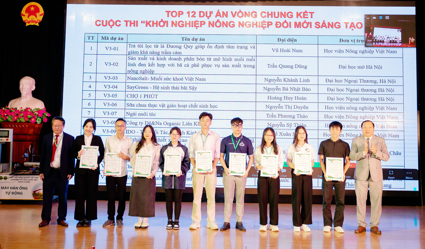 12 dự án lọt vào Vòng Chung kết cuộc thi. 12 dự án lọt vào Vòng Chung kết cuộc thi.