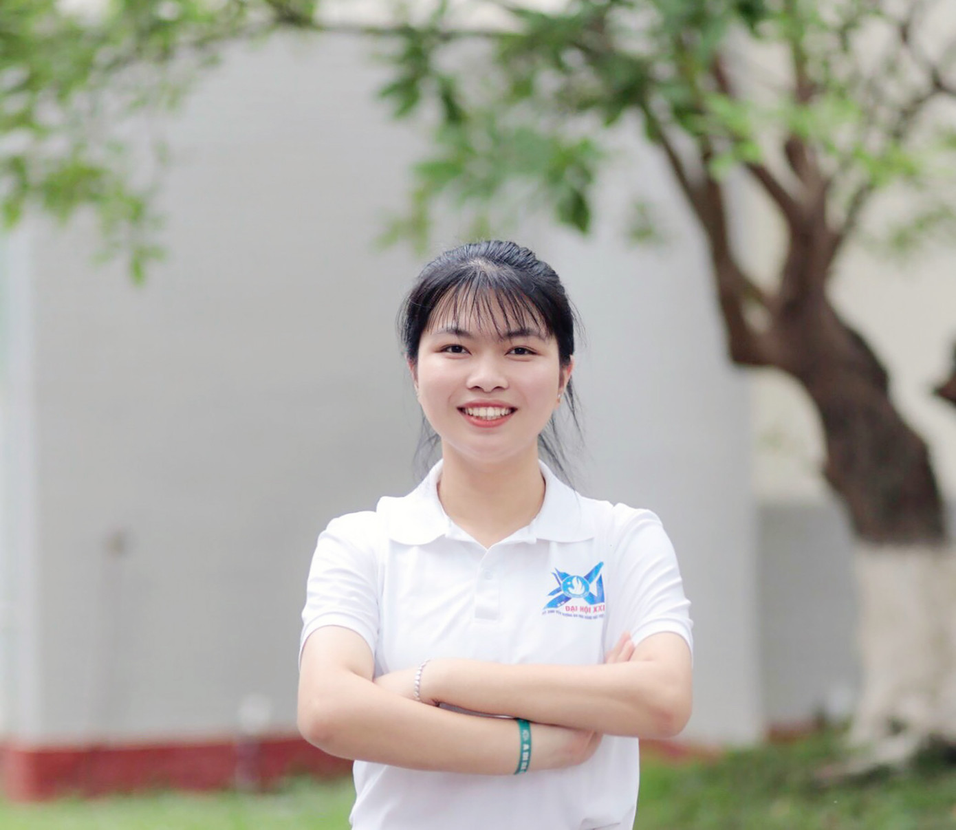 Chị Nguyễn Thị Quỳnh Nga - Phó Chủ tịch Hội Sinh viên trường ĐH Hàng hải Việt Nam.