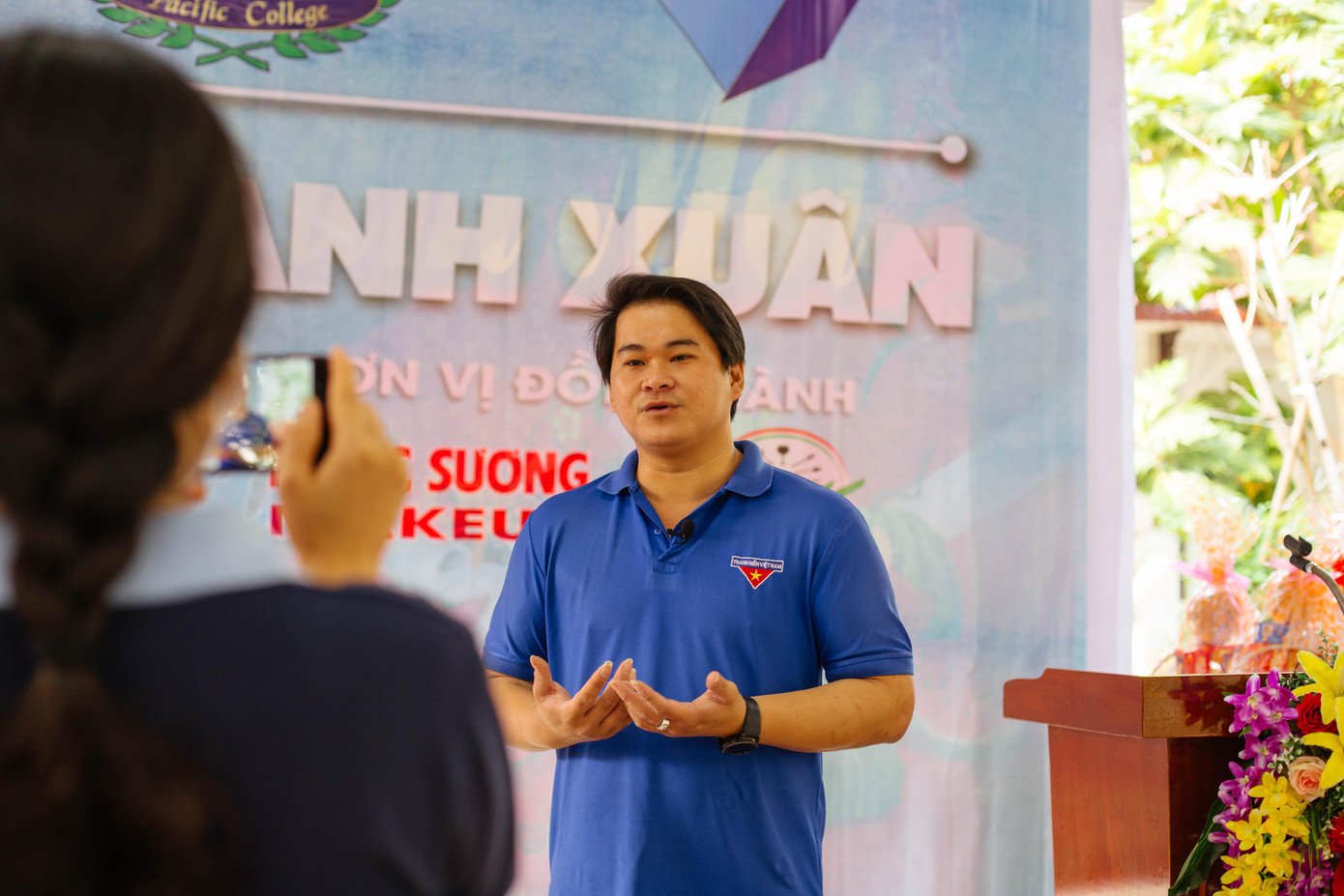 Anh Phương Tấn Đạt, Bí thư Đoàn trường THPT Thái Bình Dương (TP. Cần Thơ).