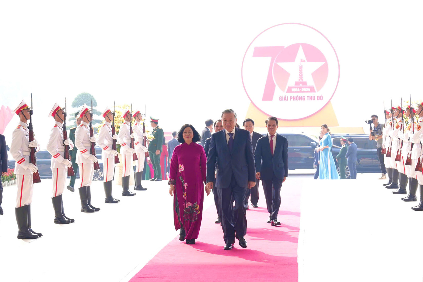 Tổng Bí thư, Chủ tịch nước Tô Lâm tham dự Lễ kỷ niệm 70 năm Ngày Giải phóng Thủ đô (10/10/1954 - 10/10/2024). Ảnh: VIẾT THÀNH