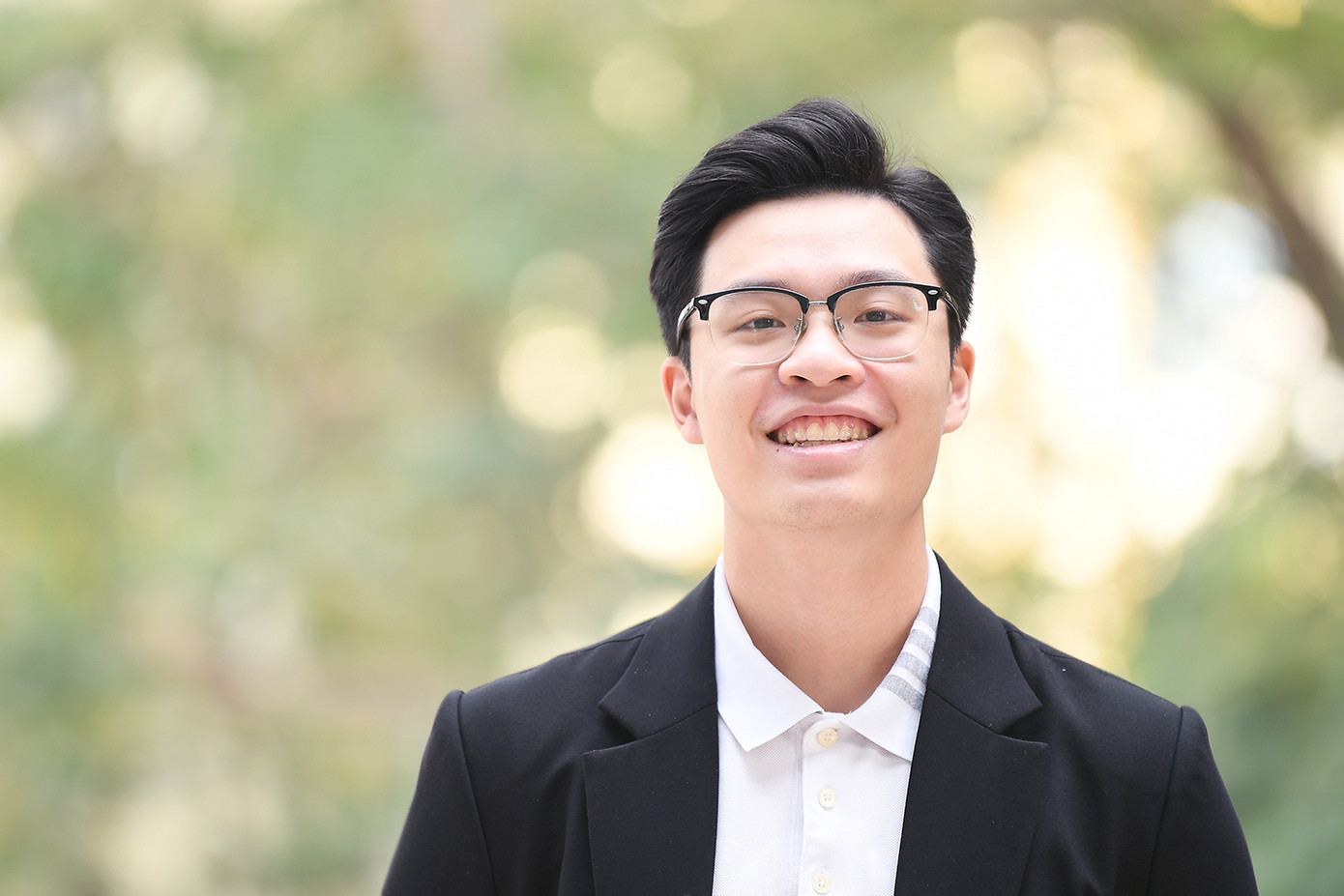 Ngô Ngọc Đức – sinh viên trường Kinh tế và Quản lý công (ĐH Kinh tế Quốc dân). Ảnh: DƯƠNG TRIỀU