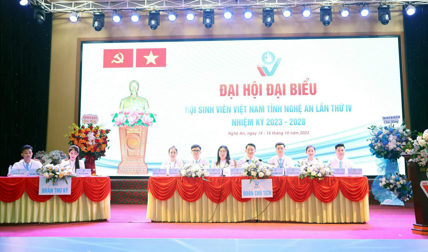 Đại hội Đại biểu Hội Sinh viên tỉnh Nghệ An lần thứ XI, nhiệm kỳ 2023 - 2028. Đại hội Đại biểu Hội Sinh viên tỉnh Nghệ An lần thứ XI, nhiệm kỳ 2023 - 2028.