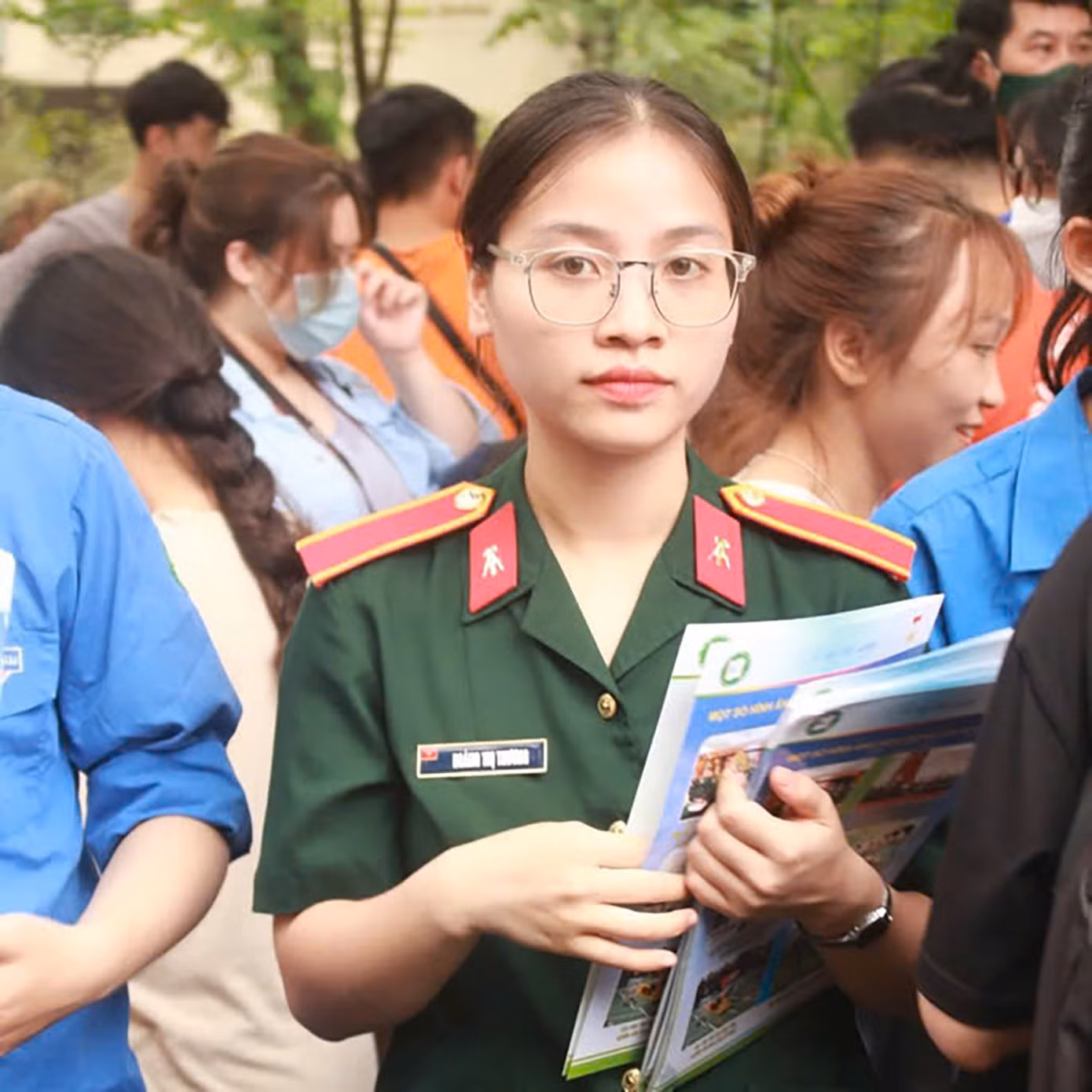 Hoàng Thị Thương (Học viên Học viện Kỹ thuật Quân sự). Ảnh: NVCC Hoàng Thị Thương (Học viên Học viện Kỹ thuật Quân sự). Ảnh: NVCC