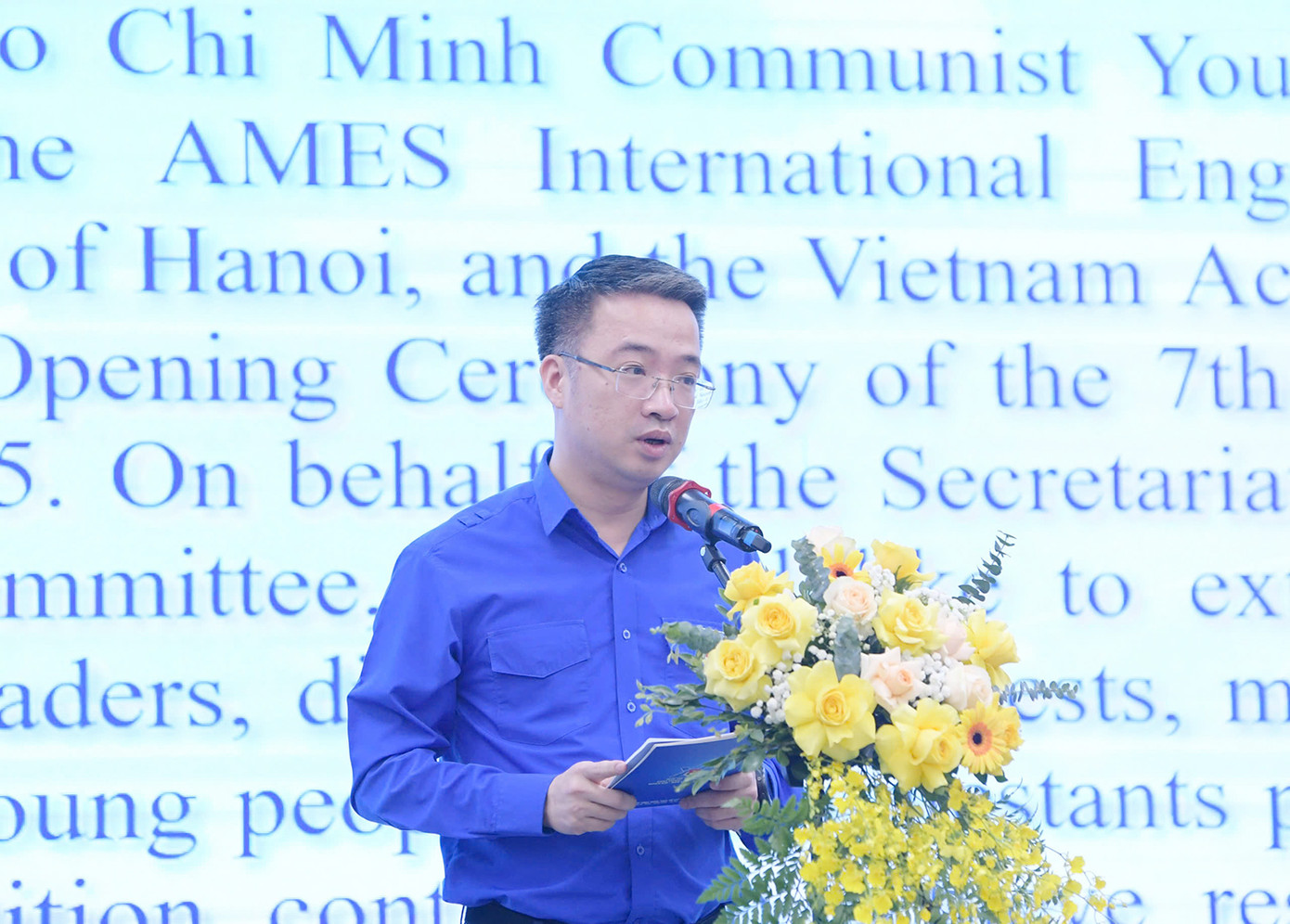 Anh Nguyễn Tường Lâm – Bí thư T.Ư Đoàn, Chủ tịch T.Ư Hội LHTN Việt Nam phát biểu tại chương trình. Anh Nguyễn Tường Lâm – Bí thư T.Ư Đoàn, Chủ tịch T.Ư Hội LHTN Việt Nam phát biểu tại chương trình.