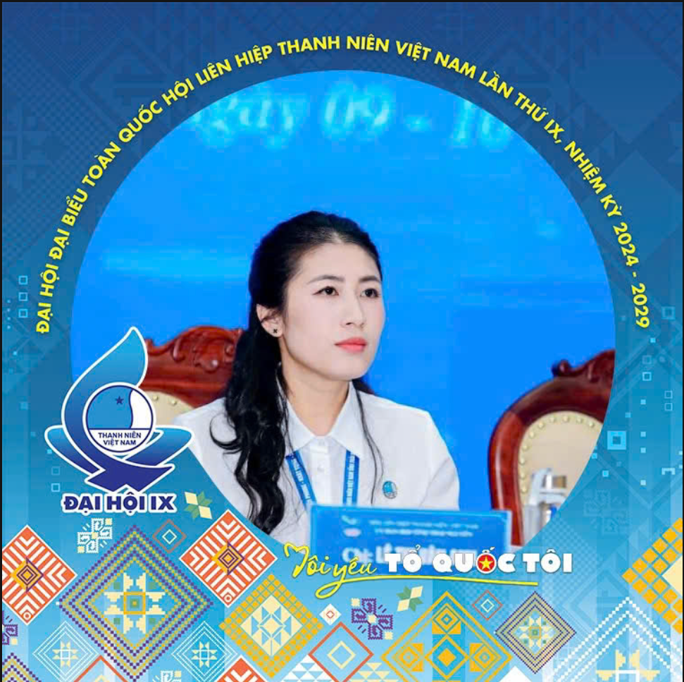 Chị Lê Thị Vân Anh - Phó Bí thư phụ trách Huyện Đoàn, Chủ tịch Hội LHTN huyện Đại Từ, tỉnh Thái Nguyên.