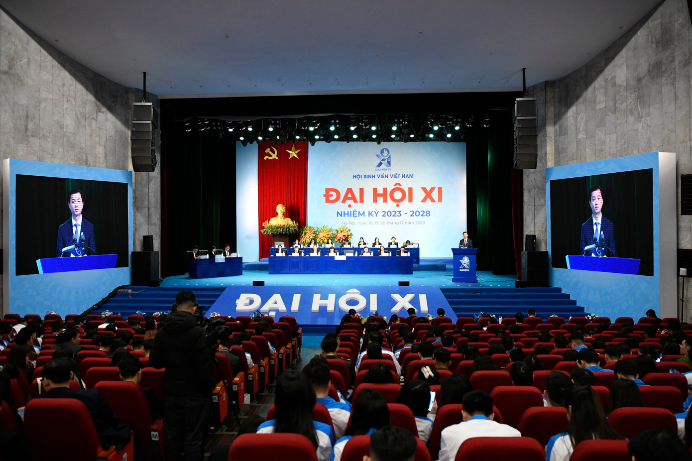 Đại hội Đại biểu Hội Sinh viên Việt Nam lần thứ XI, nhiệm kỳ 2023 - 2028 đã bế mạc, sau 2,5 ngày làm việc sôi nổi, trí tuệ, nghiêm túc, khẩn trương, với tinh thần đổi mới, trách nhiệm cao, Đại hội đã hoàn thành toàn bộ nội dung, chương trình đề ra. Ảnh: NHƯ Ý Đại hội Đại biểu Hội Sinh viên Việt Nam lần thứ XI, nhiệm kỳ 2023 - 2028 đã bế mạc, sau 2,5 ngày làm việc sôi nổi, trí tuệ, nghiêm túc, khẩn trương, với tinh thần đổi mới, trách nhiệm cao, Đại hội đã hoàn thành toàn bộ nội dung, chương trình đề ra. Ảnh: NHƯ Ý